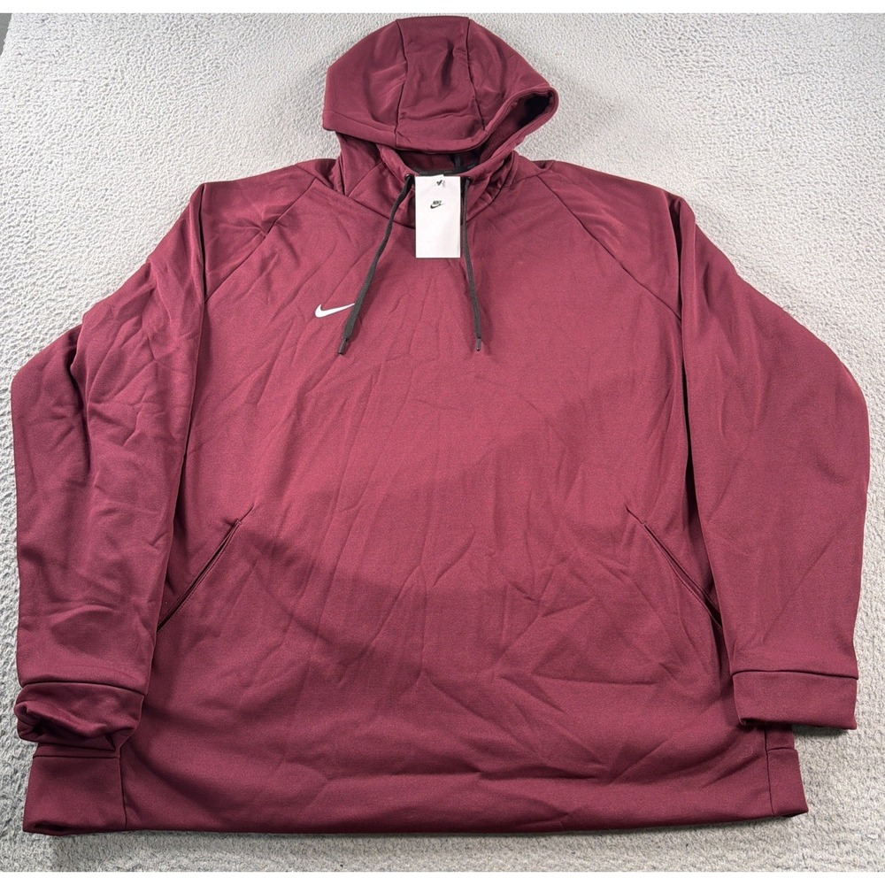 Nike Club Fleece Pullover Hoodie Red Men's Size 3XL CJ1611-063 NWT